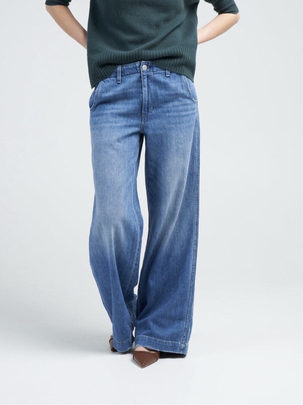 AMO Edith Wide-Leg Trouser Jeans
